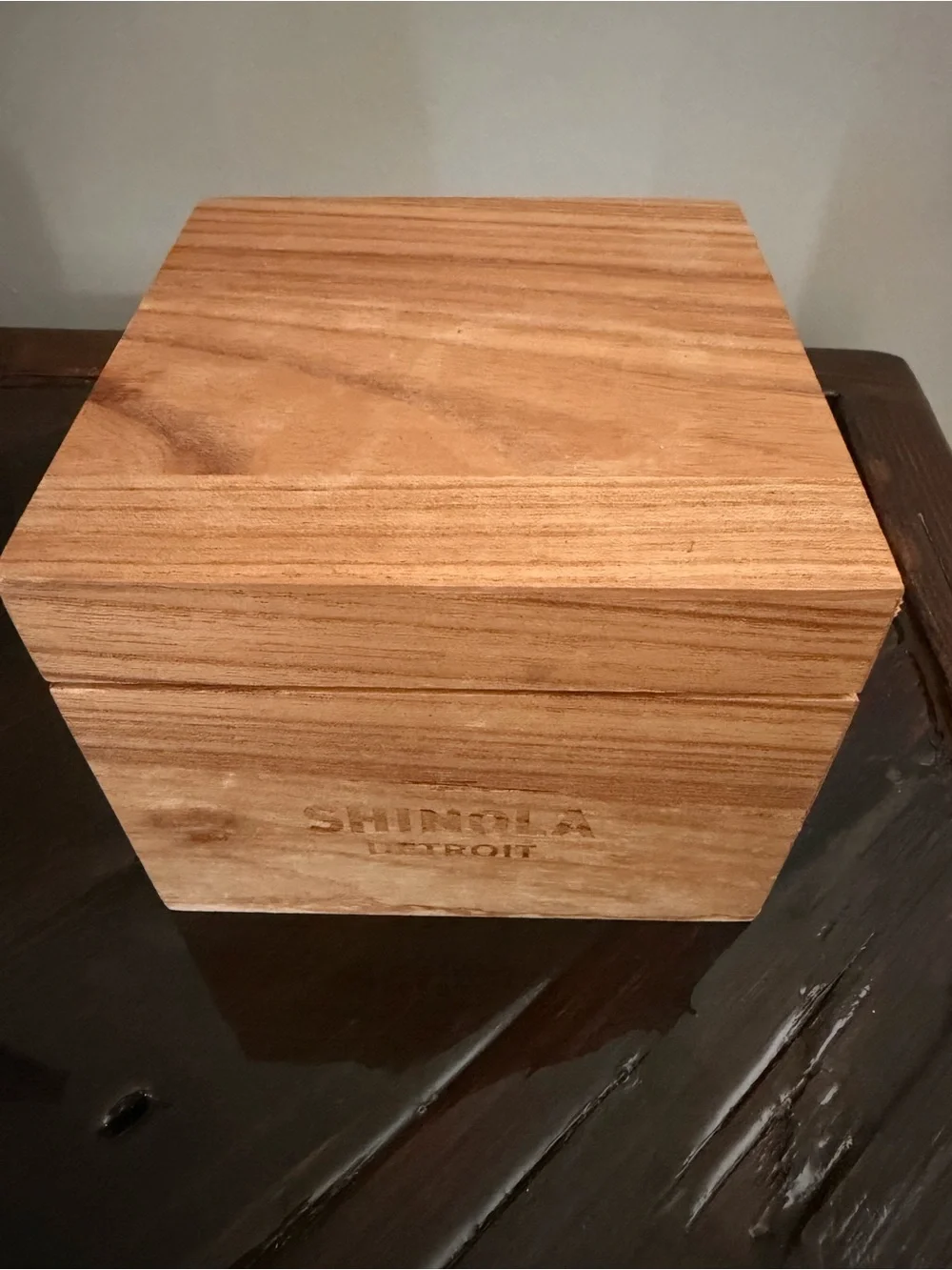 Authentic Shinola Wooden Watch Case